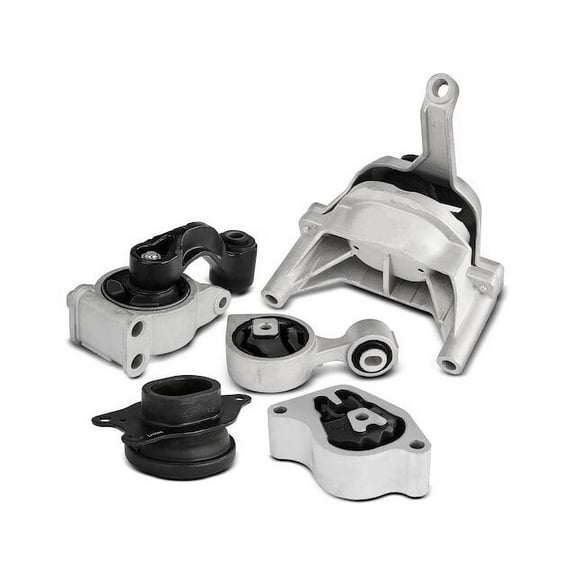 Engine Mount and Transmission Mount Kit 5 - Compatible with 2013 - 2015 Nissan Altima 2.5L 4-Cylinder 2014