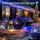 thumbnail image 4 of Decoración de Jardín Navideño Solar Luces Exteriores, 480 Luces LED, 8 Modos Intermitentes, Luces de Hadas Exteriores DIY Divertidas para Tus Festivales, Jardín Exterior, Patio, Maceta, Patio, Camino, 4 of 10