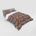 thumbnail image 2 of Ambesonne Floral Bedding Set 4 Pcs, Hippie Aztec Tribal Boho, Queen, Multicolor, 2 of 2