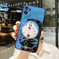 thumbnail image 1 of Carcasa IPhone 12 Pro MAX 12 Mini 11 X XR XS 6 6S 7 8 Plus Funda Nuevo Espejo De Arena Movediza Lindo Doraemon Soporte Blu-ray Pareja De Dibujos Animados IMD Teléfono Cubierta Suave, 1 of 4