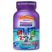 L'il Critters PJ Masks Melatonin Gummy Supplements, Supports Sleep, 60 Gummy Vitamins