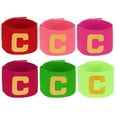 thumbnail image 1 of Uxcell Brassard de Capitaine de Soccer, Brassard Élastique Réglable Antidérapant Rouges/verts, 1 of 7