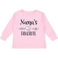 thumbnail image 3 of Inktastic Nana's Favorite- Heart Grandchild Boys or Girls Long Sleeve Toddler T-Shirt, 3 of 5