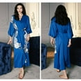 thumbnail image 2 of Kimono Robes for Women Long Satin Robe Floral Silk Robes Kimonos Bathrobe Dressing Gown  One Size, 2 of 2