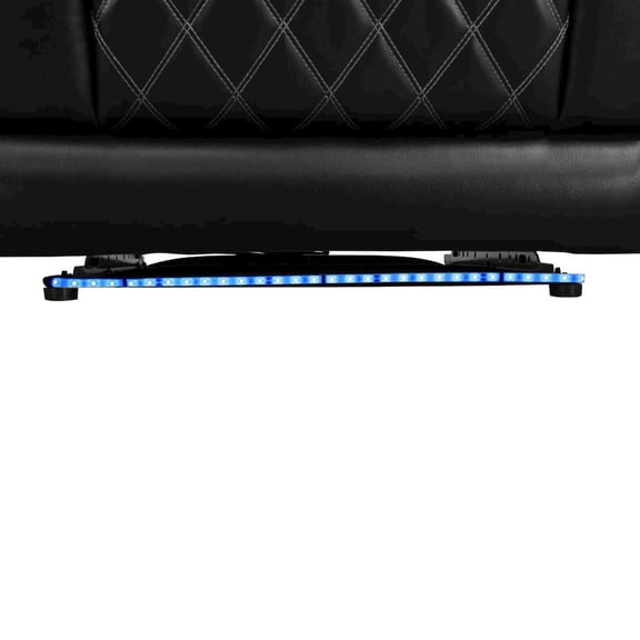 FUOROLA Max Power Recliner Living Room Sofa with LED Black