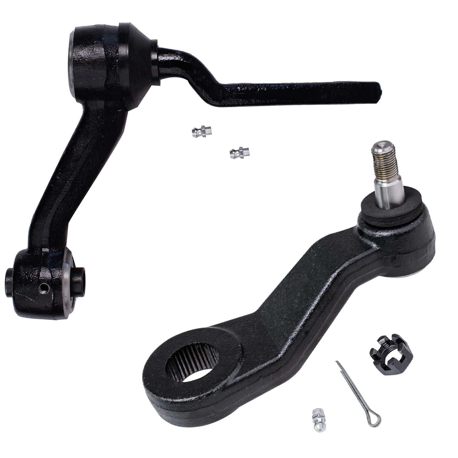 Detroit Axle - 16pc Front Suspension Kit for 1998-2002 Mercury Grand Marquis Lincoln Town Car Ford Crown Victoria, Ball Joints Tie Rods Pitman Idler Arms Adjusting Sleeves Front Rear Sway Bars