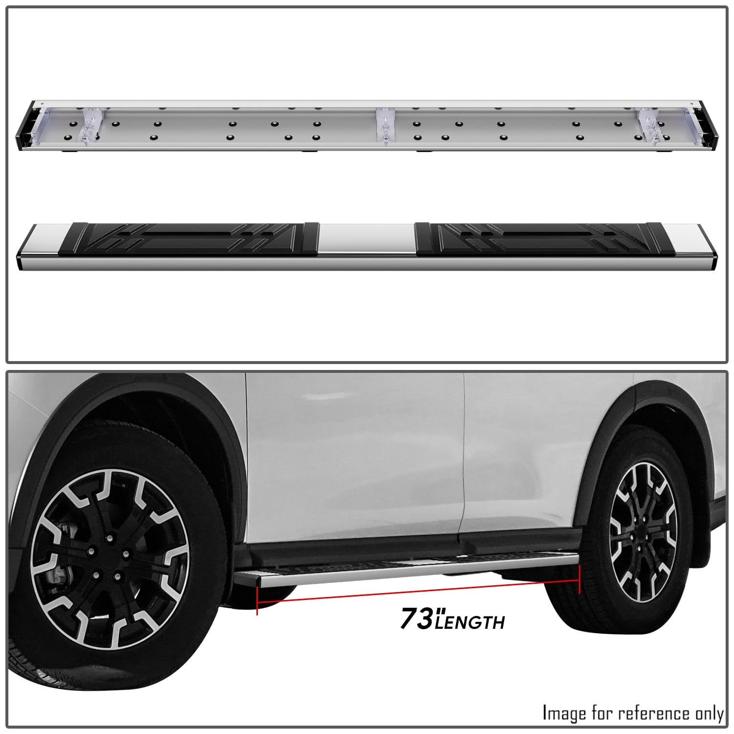Nuvision for 13-20 Nissan Pathfinder 6.5" Premium Running Boards Side Step Pedal Nerf Bar