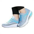 thumbnail image 3 of XIMIN Women's Walking Toning Platform Shoes Soft Comfy Running Shoe Fashion Lace up Rocker Shoes with Arch Support Sneakers Casual Lightweight Tennis Sneaker, 3 of 9