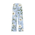 thumbnail image 5 of QATAINLAV Womens Linen Capri Pants Fashion Floral Print Casual Drawstring Elastic Waist Cropped Trousers Loose Comfy Straight Leg Summer Beach Pants Multicolor XL Summer Savings, 5 of 6