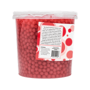 Tea Zone Cherry POPPING PEARLS™, for Beverage, Sweet snacks, Boba Milk Tea, Ready to Serve (7 lbs)