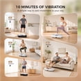 thumbnail image 2 of Patbrela Vibration Plate Exercise Machine for Lymphatic Drainage & Home Fitness, Whole Body Workout Platform for Weight Loss, with 199 Speed Levels and 9 Preset Programs, 400 Lb Capacity, Black, 2 of 9