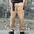 thumbnail image 4 of Tactical Cargo Pants for Men 2025 Durable Waterproof Loose Fit Outdoor Workout Military Pants with Pockets Trousers, 4 of 5