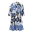 thumbnail image 4 of Birdeem Robe d'Été Mode Décontractée à Manches Courtes Col en V pour Femmes, 4 of 12