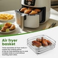 thumbnail image 5 of 3 pcs 8"Square Air Fryer Rack，304 Grill Stainless Steel Grill Dehydrator Rack for Vortex,Nuwave,Ninja, 5 of 6