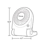 Honeywell Turbo On the Go Folding Personal Fan, Black, HTF090B