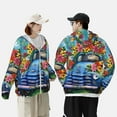 thumbnail image 4 of Vsdgher Sweat à Capuche Imprimé Floral Camion pour Hommes Femmes, Manches Longues Protection Solaire Pêche Course Natation-Grand, 4 of 7