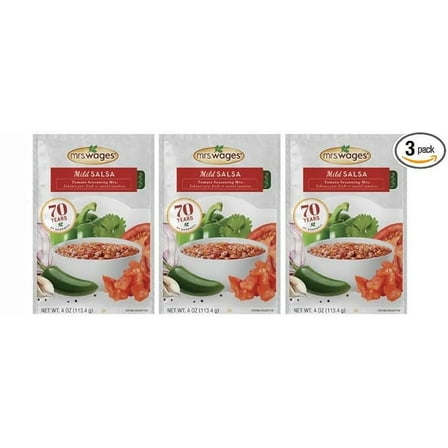 Mrs. Wages Mild Salsa Mix 4oz( 3 Pack )