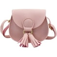 thumbnail image 1 of Kids Girls Toddler Mini Shoulder Purse Crossbody Bag con borla rosa oso de fresa  vestir, 1 of 6