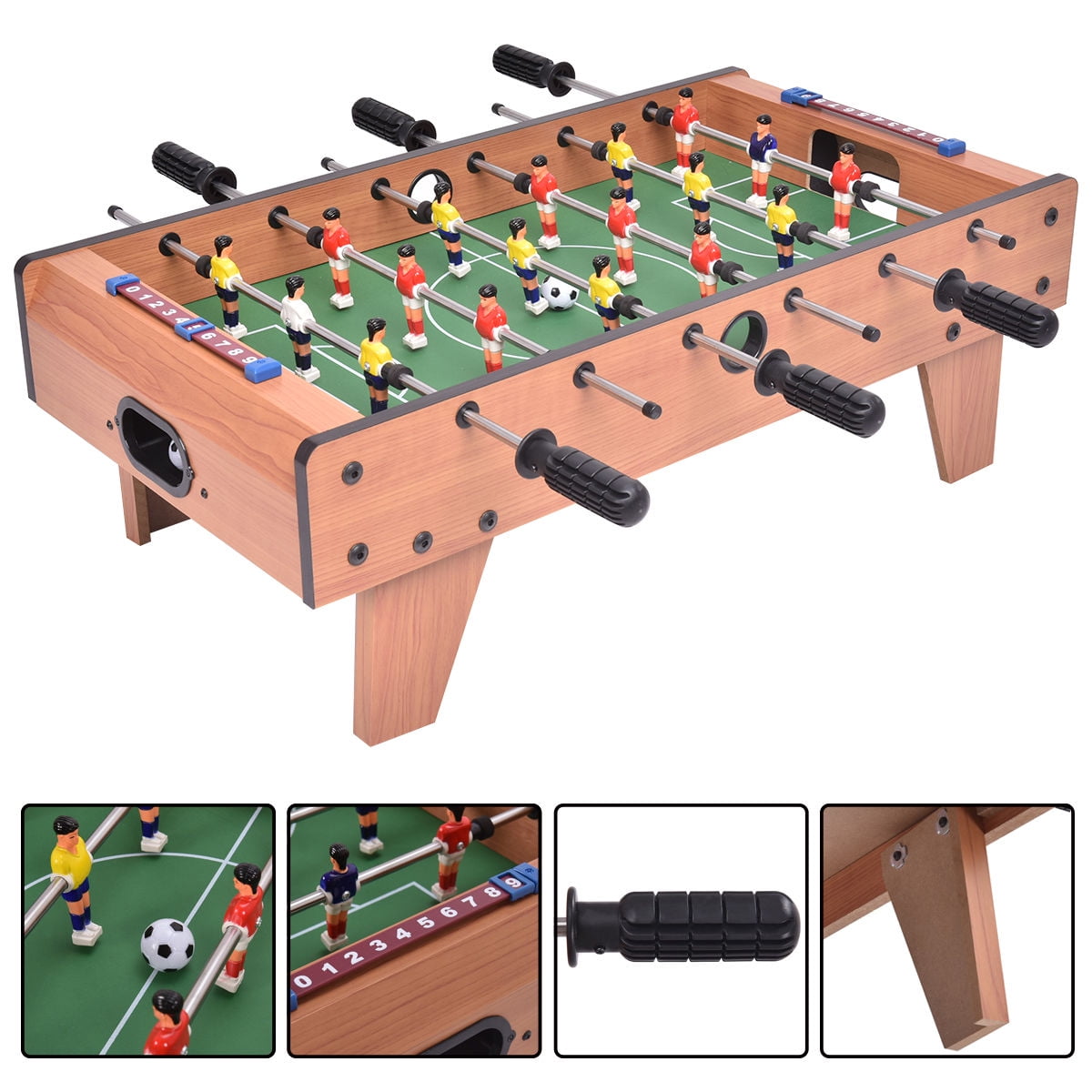 Foosball Soccer Table Football Competition Sized Game Room Portable Game Gift US 