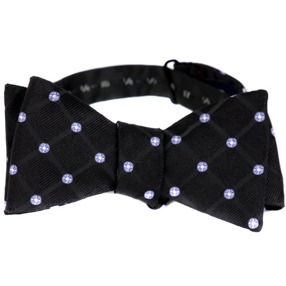 BuyYourTies - FBTZ-95 - Mens Aficionado Self Tie Bow Tie - Black Purple