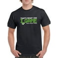 thumbnail image 2 of That's What I Do I Game And I Know Things Graphic Men Black T-Shirt, Male Small, 2 of 4