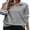 Gray, variant on DOKOTOO Fall Tops for Woman V Neck Long Sleeve Pullover Sweatshirts Textured Women Tunic Tops Black XXL US18-20