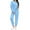 Blue, variant on Pajamas Sets for Women Two Piece Sweatshirts Lounge Sets Long Sleeve Tops and Pants with Drawstring Basic Outfits