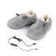 thumbnail image 1 of Moyic Zapatillas calentadas por USB, temperatura de felpa ajustable para hombre, lavable, antideslizante, cubierta para zapatos de invierno, Suministros térmicos Gris 44-45, 1 of 6