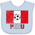 thumbnail image 3 of Inktastic Peruvian Soccer Boys or Girls Baby Bib, 3 of 4