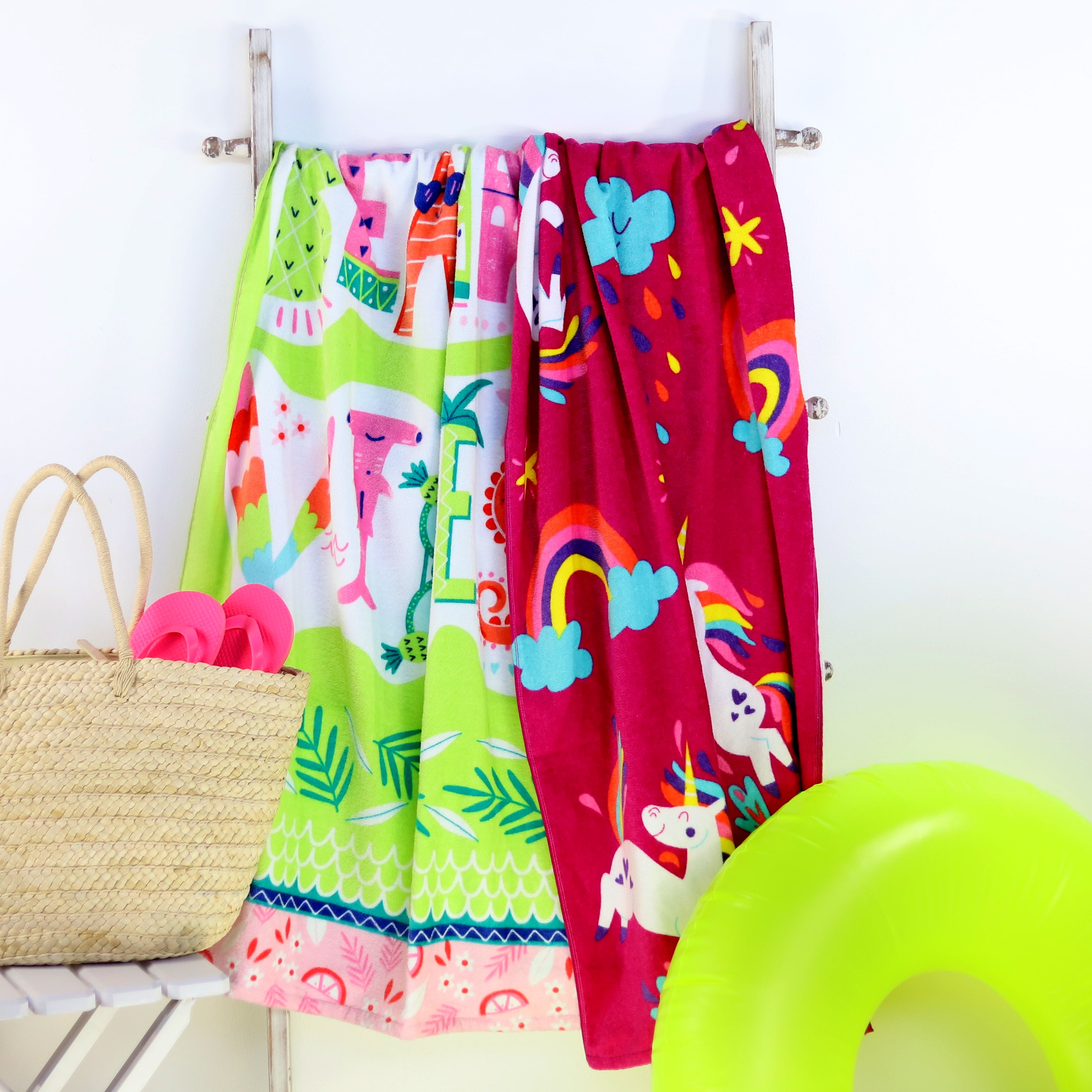 unicorn towel set
