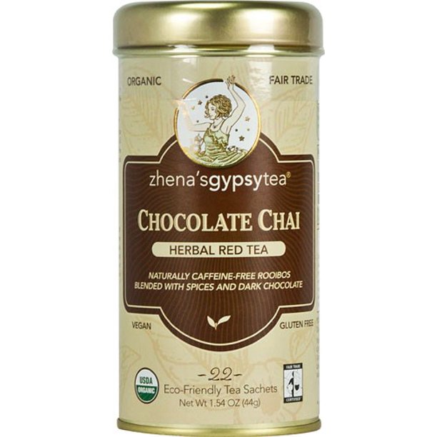 Zhenas Gypsy Tea Chocolate Chai Herbal Red Tea Caffeine Free 22