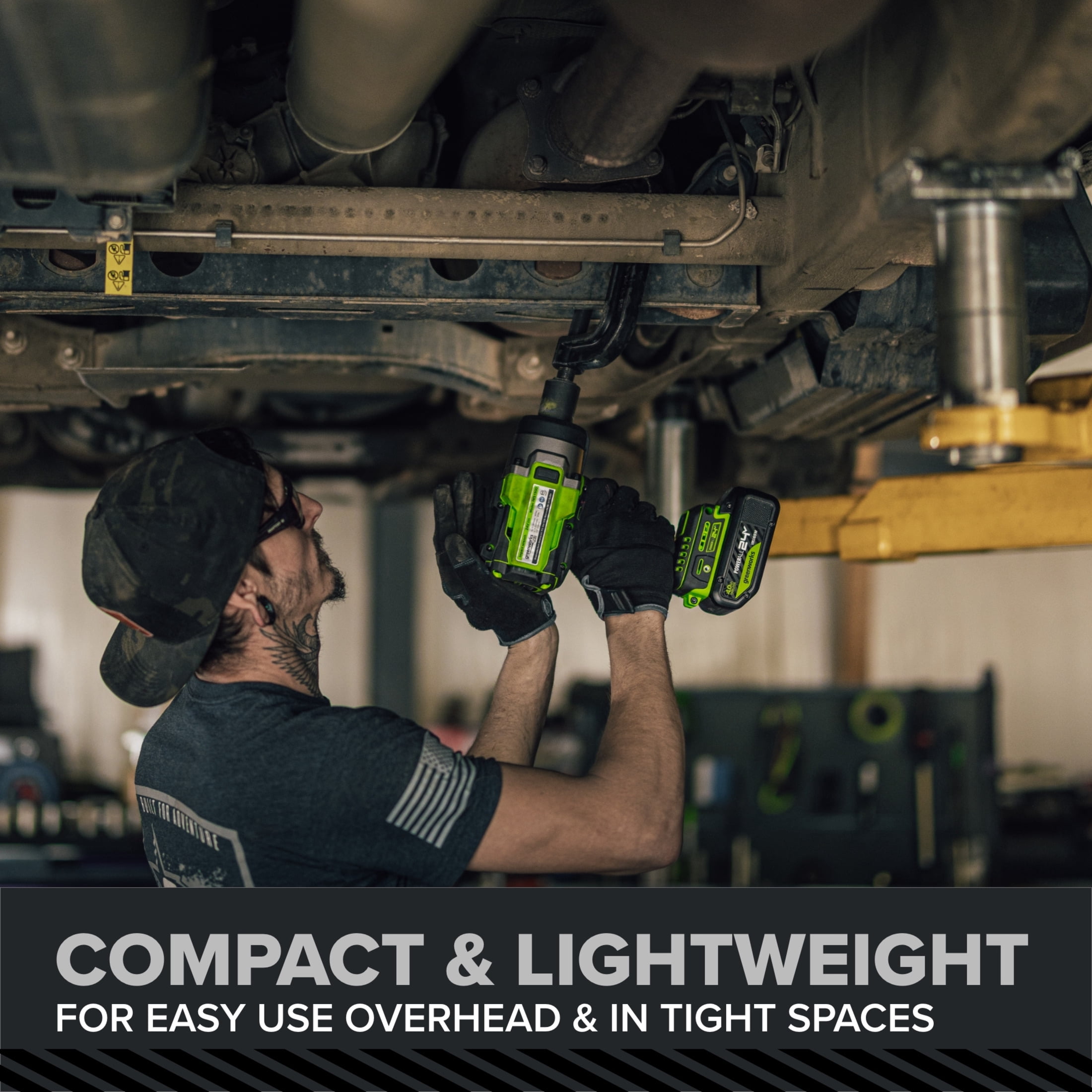 Greenworks Pro PowerAll 24V Brushless 1,430 ft-lb Breakaway Torque 1/2" Impact Wrench, Tool Only, IW51500A1