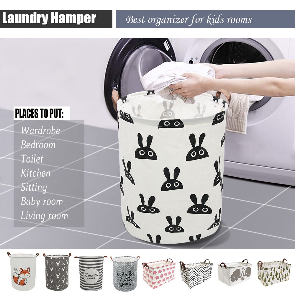 Details about   Laundry Basket Portable Waterproof Clothes Laundry Washing Bag Hamper Stora 