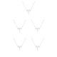 thumbnail image 3 of Qarigey Collar de amistad DIY Ins exquisita personalidad duradera superficie lisa accesorio de moda ligero Aries plata Type2 NO2 Qarigey CBP198519, 3 of 5