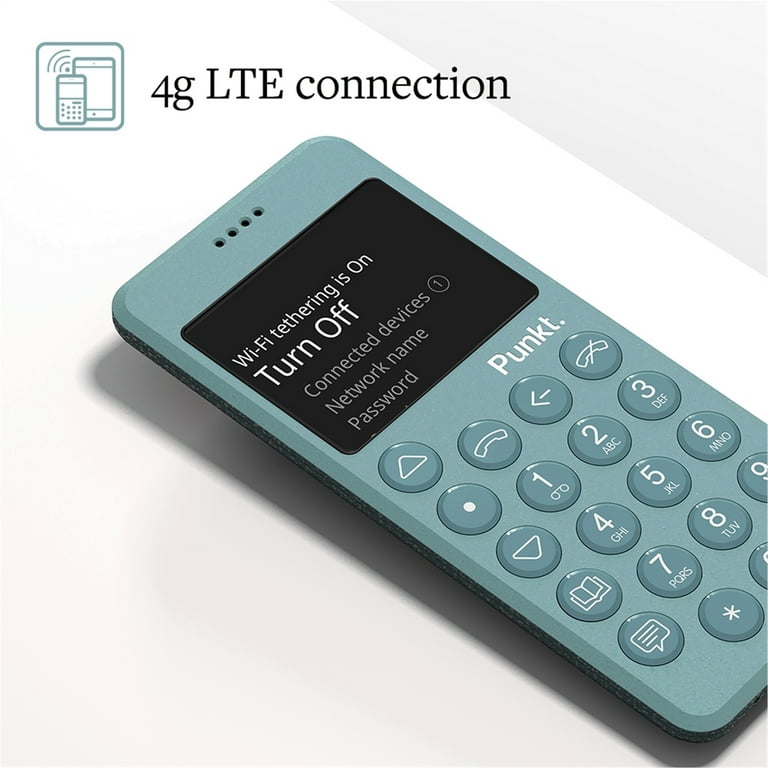 Restored Punkt. MP02 Minimalist 4G LTE Cell Phone AT&T/T-Mobile