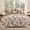 Brown-Full, variant on Full Amber Rose 7-Piece Bed-in-a-Bag Floral Print Bedding Set