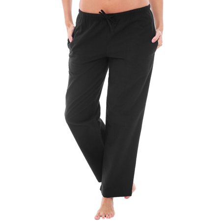 

Alexander Del Rossa Womens Pajama Bottoms Black Small