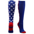 thumbnail image 2 of All Stars Over the Calf Socks (Royal/Scarlet/White, Large), 2 of 2