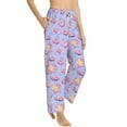 thumbnail image 2 of Kirby Character Pattern Women's Pajama Pants Lounge Daily Novelty Cozy Sleep Bottoms Pants Sleepwear With Pockets, 2 of 8