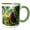 Green/White, variant on 3drose, Crawfish, 11oz Two-tone Black Mug