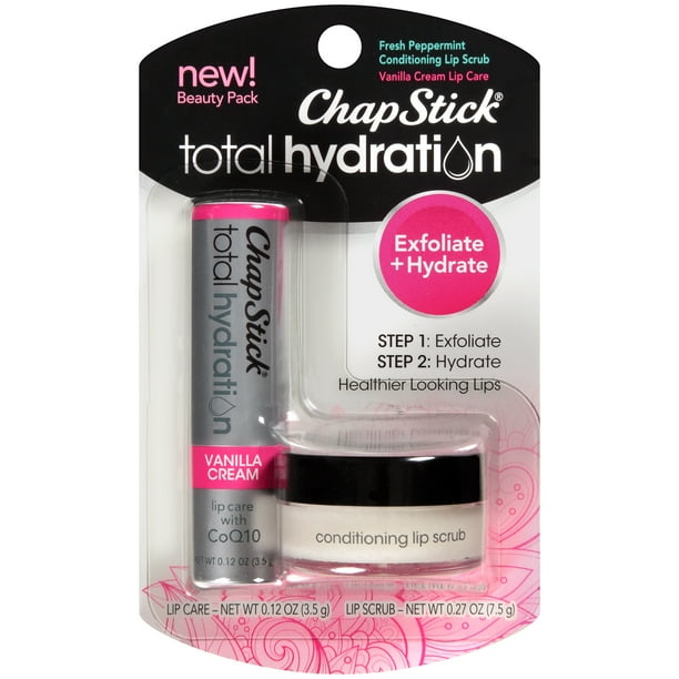 ChapStick Total Hydration 2 Pack, Lip Scrub & CoQ10 Lip Balm - Walmart.com - Walmart.com ChapStick Total Hydration 2 Pack, Lip Scrub & CoQ10 Lip Balm - Walmart.com - Walmart.com