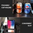 thumbnail image 2 of Generic Foldable Black Plastic Car Backseat Cup Holder and Tray Organizer (Large Size), 2 of 7