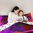 thumbnail image 5 of Castle Fairy Ombre Video Game Queen Comforter Set,Honeycomb Bedding Comforter Set, 5 of 8