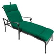 thumbnail image 2 of Jordan Manufacturing Sunbrella 74" x 22" Canvas Forest Green Solid Rectangular Outdoor Chaise Lounge Cushion with Ties and Hanger Loop, 2 of 11