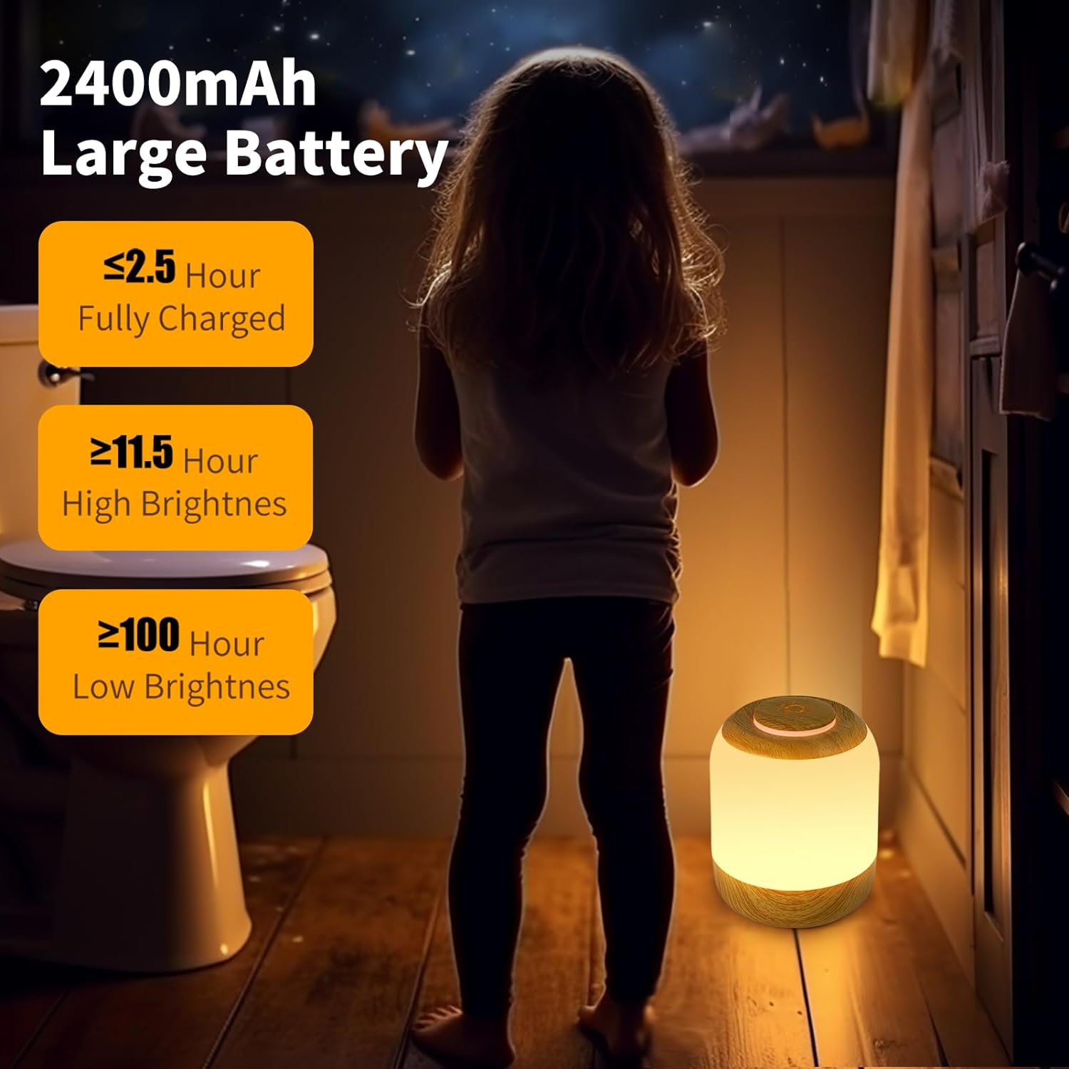 XIHAMA Eye Caring Soft Night Light, Touch night light for Baby, Kids and Adults, Portable Bedside Lamp, 3 Colors, Dimmable, USB Rechargeable Warm/Cold Night Light for Bedrooms, Baby Nursery and Sleep