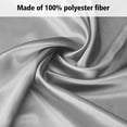 thumbnail image 4 of Lirex Satin Pillowcases Set of 2, Standard Size:20x26 inch, Dark Gray - Soft Luxurious Bed Pillow Covers, 4 of 7