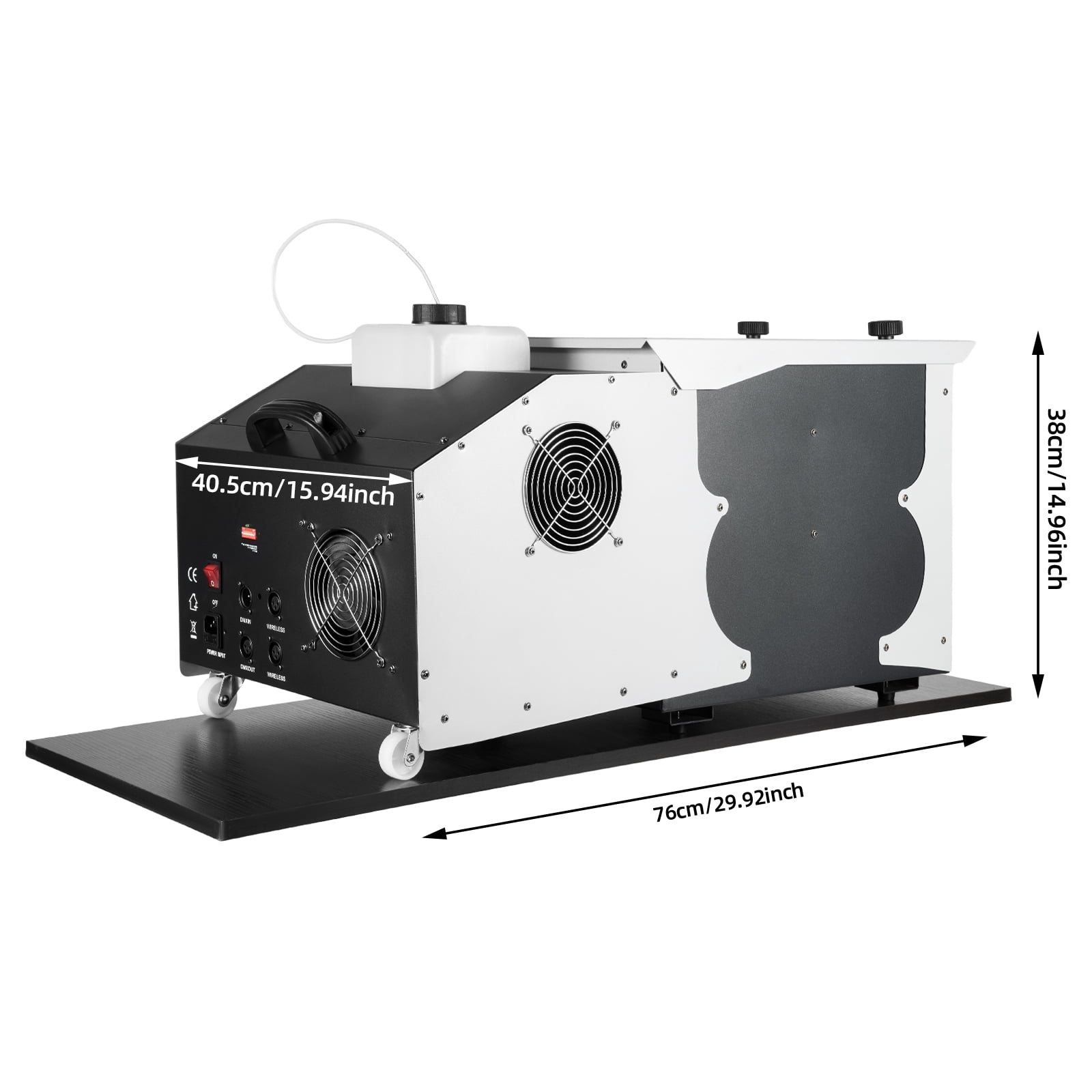3000W Low-Lying Fog Machine, 80㎡ Coverage, Quick Preheat, Multiple Control Modes, Ideal for Stage Effects, Uses Ice Cubes, Energy Efficient with Easy Mobility
