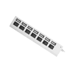 USB Hub 2.0 USB Adaptateur Multi Hub de Splitter USB Adaptateur d'alimentation de plusieurs ports avec interrupteur PC Ordinateur portable, blanc