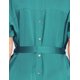 thumbnail image 3 of Vestido camisero satinado color Verde AMAD Casual para mujer Talla S, 3 of 4