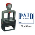 thumbnail image 1 of Printtoo Heavy Duty Dater Stamp With Paid By Text Office Stationery Self Inking Date Rubber Stamp-Blue, 1 of 1